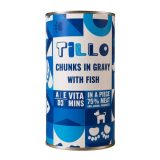 TILLO Chunks in gravy Fish - wet dog food - 1250g