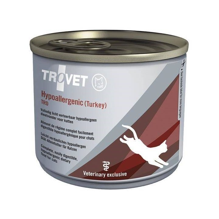 TROVET Hypoallergenic TRD with turkey - wet cat food - 200g