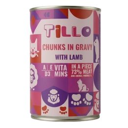 TILLO Chunks in gravy Lamb - wet cat food - 415g