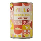 TILLO Chunks in gravy Turkey - wet dog food - 415g