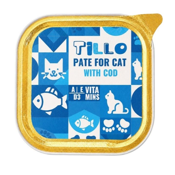 TILLO Pate Cod - wet cat food - 100g