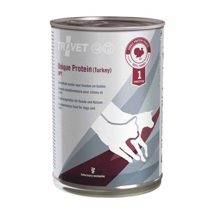 TROVET Unique Protein UPT Turkey Mono - wet dog and cat food - 400 g