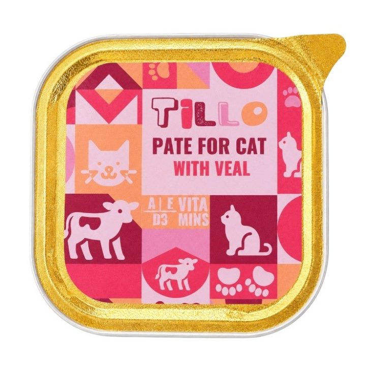 TILLO Pate Veal - wet cat food - 100g