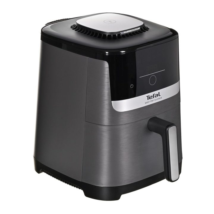 Tefal Easy Fry Silence EY551HE0 fryer Single 5 L Stand-alone Hot air fryer Black Grey Stainless steel