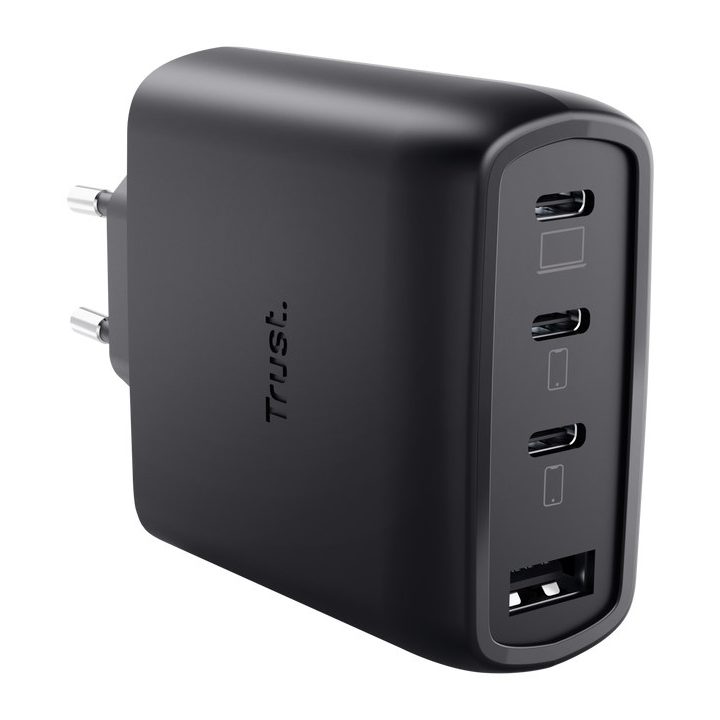 Trust Maxo 65W Universal Black AC Fast charging Indoor