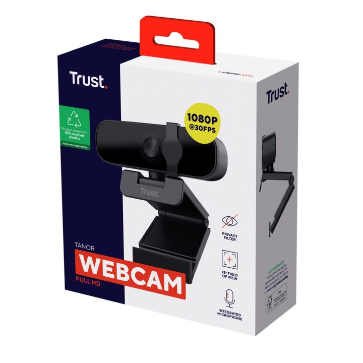 Trust Tanor - 1080p Full HD webcam (black)