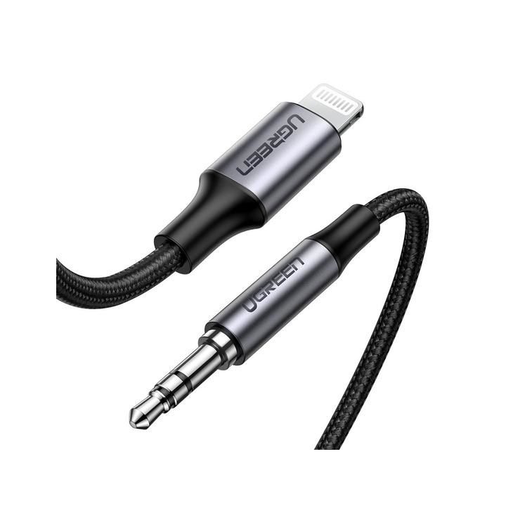Ugreen 70509 mobile phone cable Silver 1 m 3.5mm Lightning