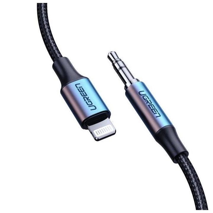 Ugreen 70509 mobile phone cable Silver 1 m 3.5mm Lightning