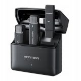 Set of 2 Vention USB-C microphones + charging case