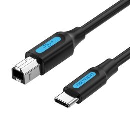 USB 2.0 printer cable male type C to male B 2 m