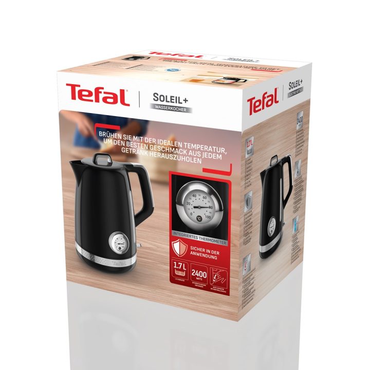 Tefal Soleil KO3558E0 electric kettle 1.7 L 2400 W Black