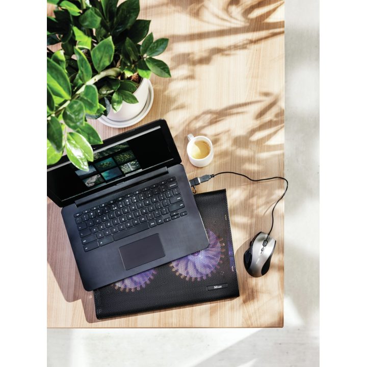 Trust 20104 laptop cooling pad 43.9 cm (17.3 ) Black