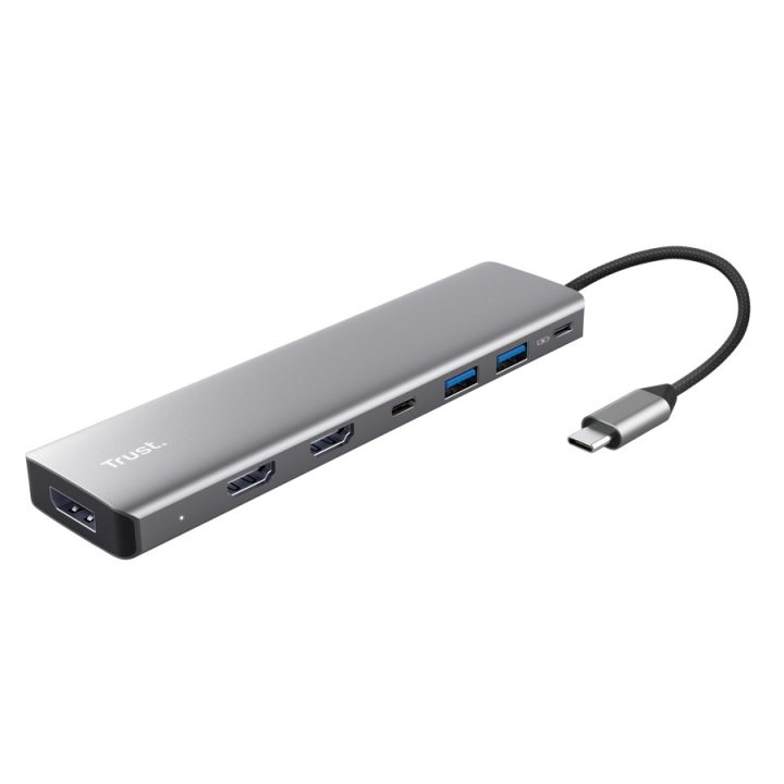 Trust 25661 interface hub USB Type-C Aluminium