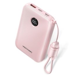 Vention 10000mAh Powerbank 2xUSB-C 1xUSB-A 22.5W pink