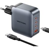 Vention 100W charger 1xUSB-A 3xUSB-C + cable