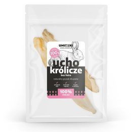 UNISZKI Rabbit ear without fur - dog treat - 2 pieces