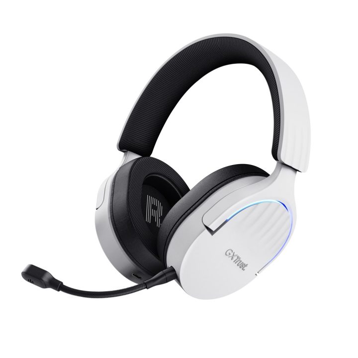 Trust GXT 491W FAYZO Headset Wired & Wireless Head-band Gaming USB Type-C Bluetooth Black White