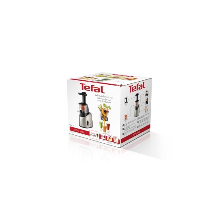 Tefal Infiny Juice ZC255B Juice extractor Grey Silver 200 W