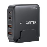 GaN network charger - Unitek P1229ABK01-EU | 100W 2x USB-C 2x USB-A