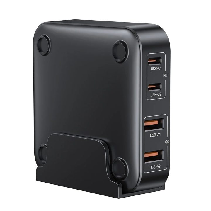GaN network charger - Unitek P1229ABK01-EU | 100W 2x USB-C 2x USB-A