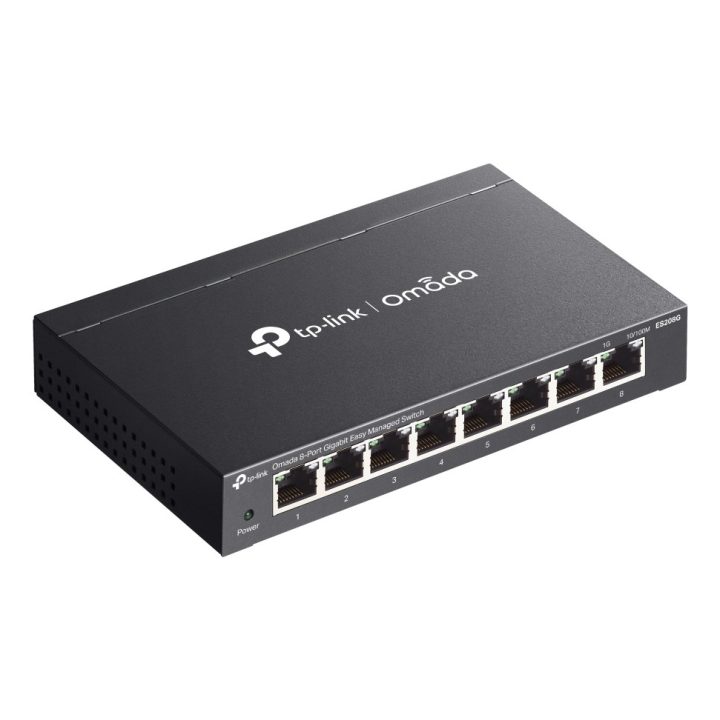TP-Link Omada ES208G network switch Managed L2 Gigabit Ethernet (10/100/1000) Black