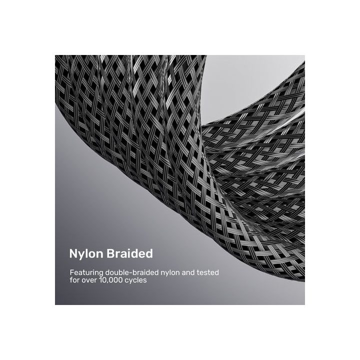 UNITEK 8K Braided Nylon 2M HDMI cable HDMI Type A (Standard) Grey
