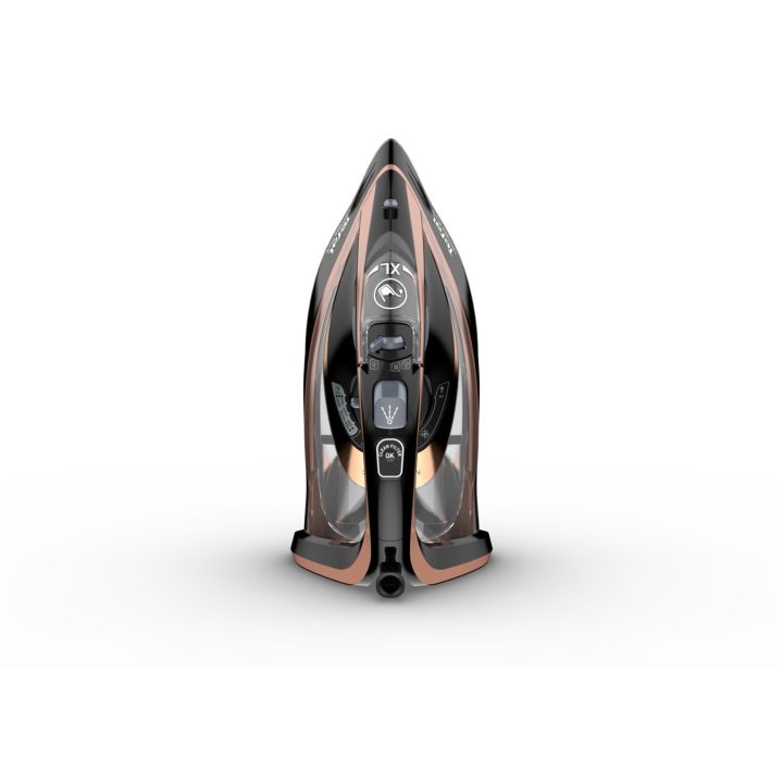 Tefal Ultimate Pure FV9845 iron Dry & Steam iron Durilium Autoclean soleplate 3200 W Black Copper