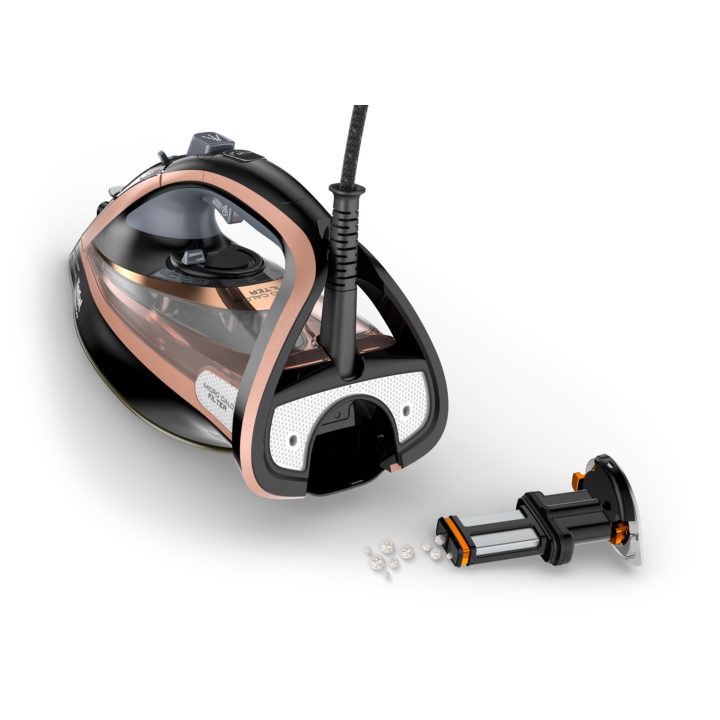 Tefal Ultimate Pure FV9845 iron Dry & Steam iron Durilium Autoclean soleplate 3200 W Black Copper