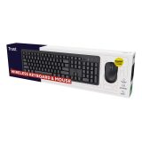 Trust Ody II keyboard Mouse included Universal RF Wireless QWERTY US English Black