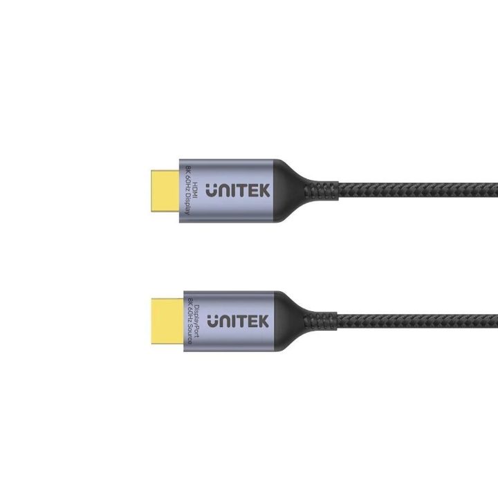 UNITEK CABLE DISPLAYPORT 1.4 TO HDMI 2.1 8K 1.8M