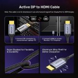 UNITEK CABLE DISPLAYPORT 1.4 TO HDMI 2.1 8K 1.8M