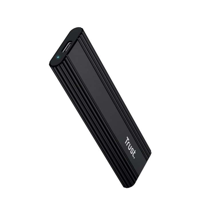 Trust 25806 storage drive enclosure SSD enclosure Black