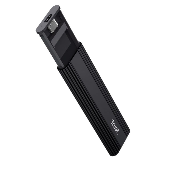 Trust 25806 storage drive enclosure SSD enclosure Black