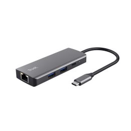 Trust Dalyx - 6-in-1 USB-C Multi-Port Adapter 1000 Mbit/s (silver)