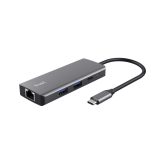 Trust Dalyx - 6-in-1 USB-C Multi-Port Adapter 1000 Mbit/s (silver)