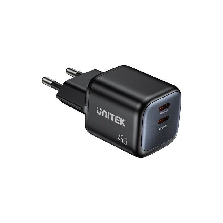 UNITEK P1129ABK01-EU mobile device charger Universal Black AC Fast charging Indoor