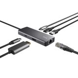 Trust Dalyx - 6-in-1 USB-C Multi-Port Adapter 1000 Mbit/s (silver)