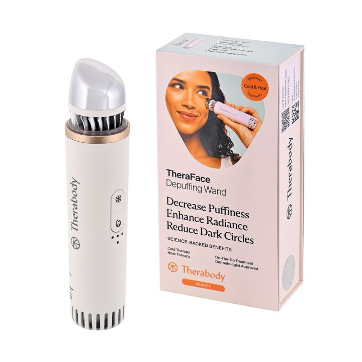Therabody Theraface Depuffing Wand massager Face White
