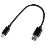 UNITEK USB CABLE USB-A — USB-C 25CM Y-C480BK
