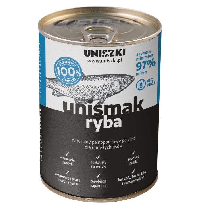 UNISZKI UNIsmak Fish - wet dog food - 400g