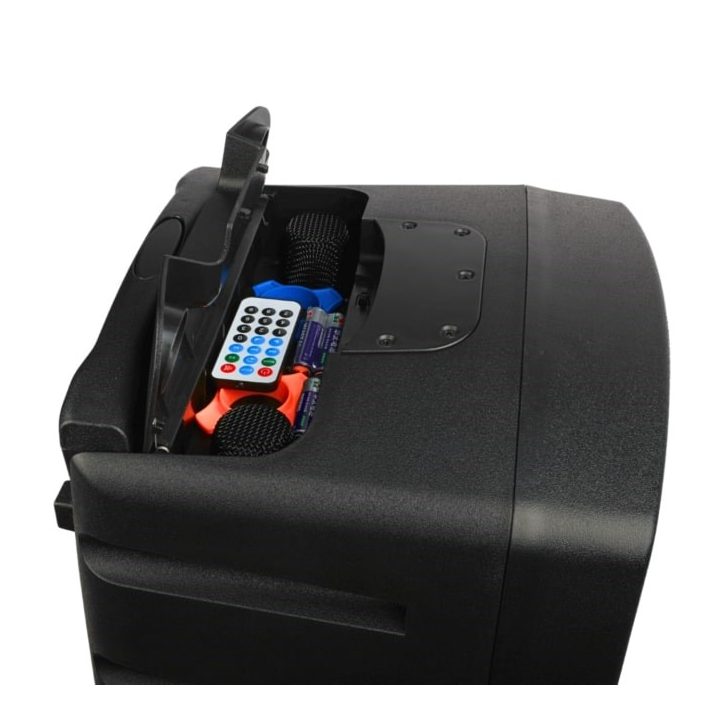 V-TONE BQ12 GO MP3 - active 8 battery-powered speaker with wireless microphone and remote control black