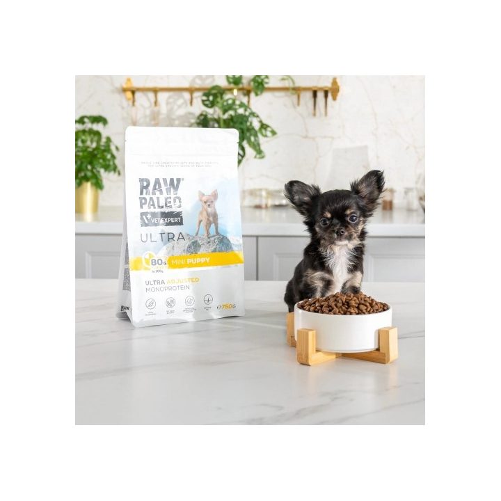 VETEXPERT Raw Paleo Ultra Mini Puppy Turkey - dry food for puppies - 8 kg