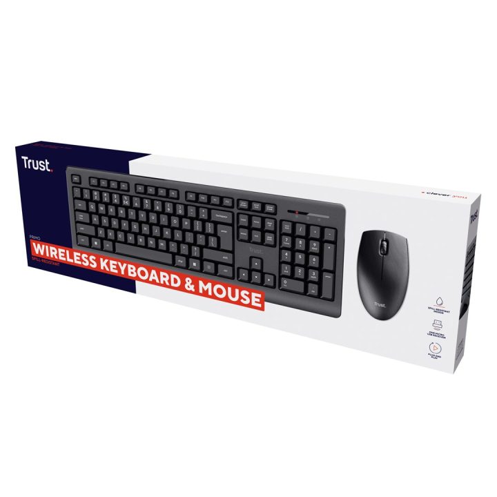 Trust Primo - set (wireless keyboard + wireless mouse) black