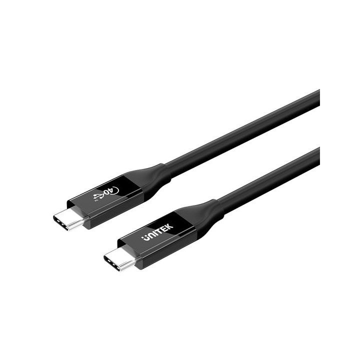 UNITEK C14100ABK01-2M USB cable USB4 Gen 2x2 USB C 40 Gbit/s 240 W Black