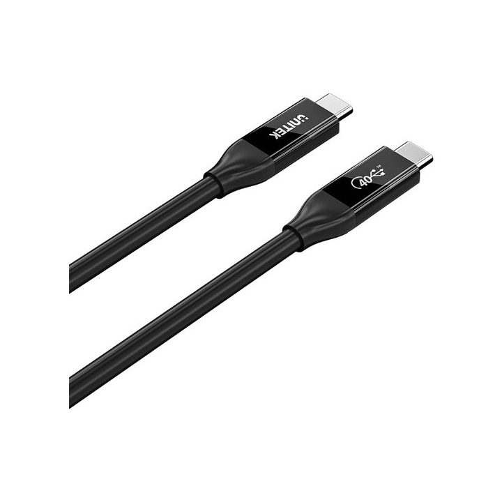 UNITEK C14100ABK01-2M USB cable USB4 Gen 2x2 USB C 40 Gbit/s 240 W Black