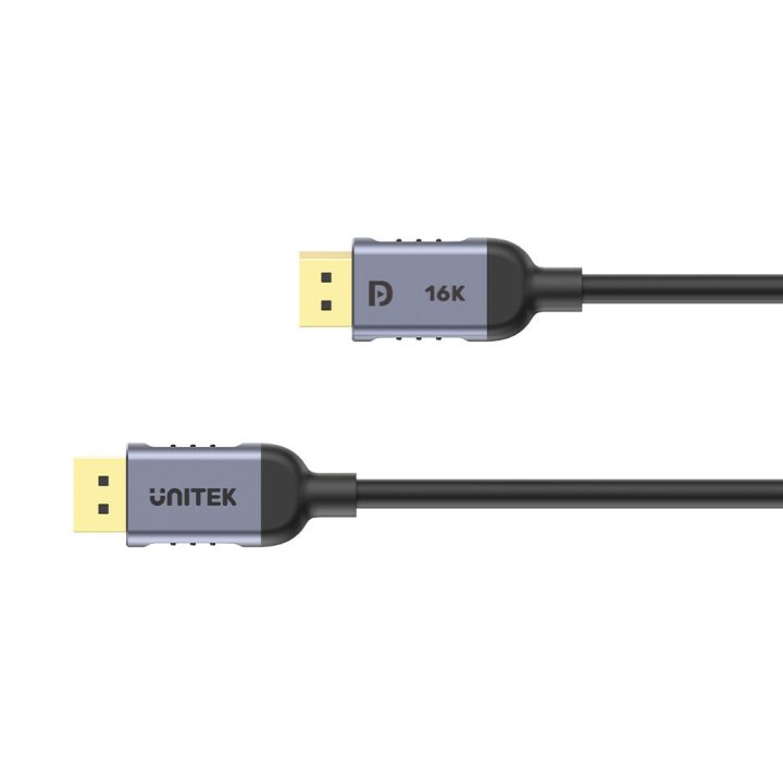 UNITEK C1628GY01-1M DisplayPort cable Black Grey