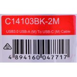 UNITEK CABLE USB-C USB-A 5 GBPS 2M
