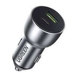 Ugreen 60980 mobile device charger Universal Silver Cigar lighter Fast charging Auto