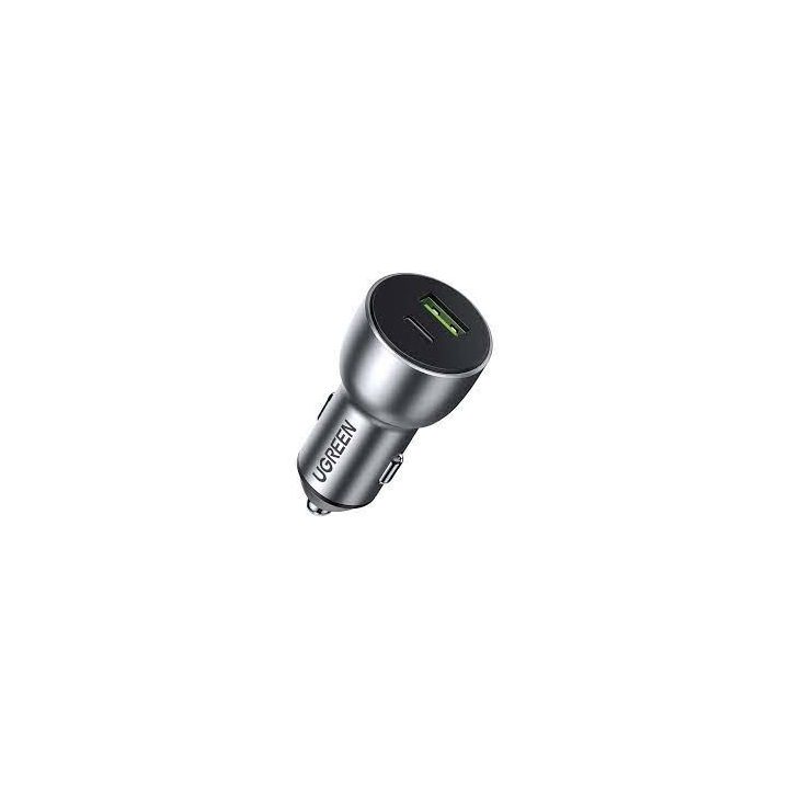 Ugreen 60980 mobile device charger Universal Silver Cigar lighter Fast charging Auto