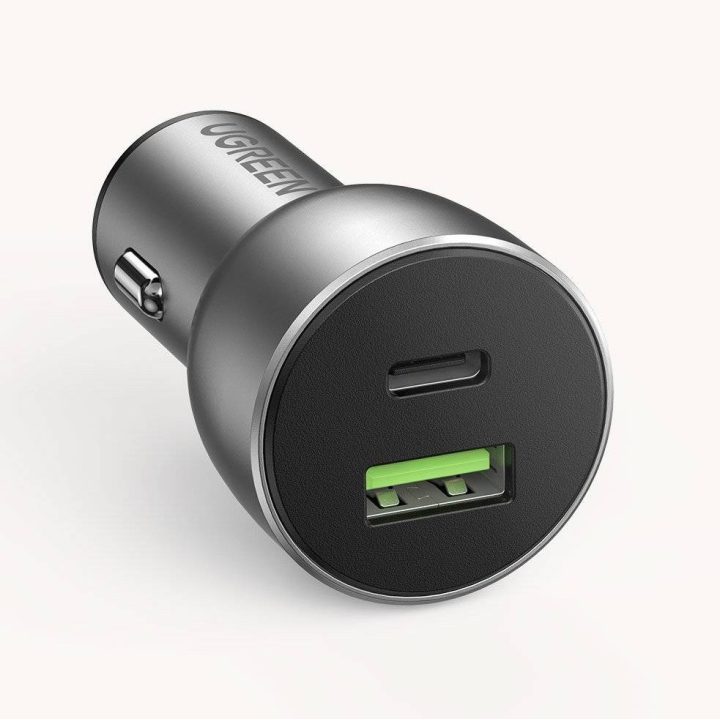 Ugreen 60980 mobile device charger Universal Silver Cigar lighter Fast charging Auto